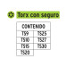 Juego de 7 puntas torx combinadas c/seguro largo 1", Expert