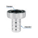 Adaptador de latón 1/2" para manguera, Foset