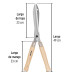 Tijera para poda 48 cm mangos de madera, Pretul
