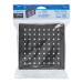 Regadera cuadrada ABS 6" acabado negro mate sin brazo, Foset