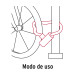 Candado con cadena forrada de 10 mm, Hermex