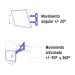 Soporte para pantallas 23" a 42" mov. angular y articulado