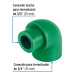 Codo 90° PPR, 3/4", macho-hembra, Foset