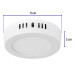 Luminario LED tipo plafón 6 W, redondo, luz cálida, blanco