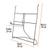 Rack para discos abrasivos 14", Truper
