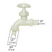 Llave para manguera, de plástico 65 g, entrada 1/2", Pretul