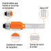 Broca para router, corte recto, 1/2" con balero, Truper