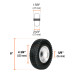 Rueda imponchable 8" para eje lateral, Truper