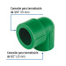Codo 90° PPR reducido, 3/4" x 1/2", Foset