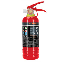 Extintor portátil recargable 0.5 kg, polvo tipo ABC, Truper