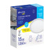 Luminario de LED para empotrar 15 W, ajustable, luz de día