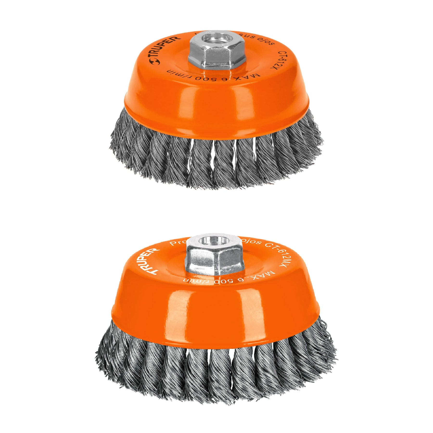 Cardas de copa, alambre trenzado grueso, calibre 0.5 mm
