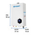 Calentador instantáneo modulante, 16L, 3 serv, gas LP, Foset