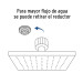 Regadera cuadrada ABS 4" acabado cromo sin brazo, Foset