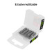 Estuche con 5 puntas planas combinadas largo 1", Expert