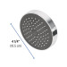Regadera redonda de ABS 4-1/4" sin brazo, Foset