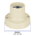 Portalámpara de baquelita, 2-1/4", Volteck