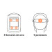 Careta electrónica p/soldar, panel digital, calavera, 9 a 13