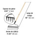Rastrillo jardinero, 12 dientes, Pretul