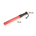 Bastón luminoso de 53 cm con luz LED y clip para cinturón