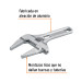 Llave ajustable 8" para plomero apertura 3", Truper