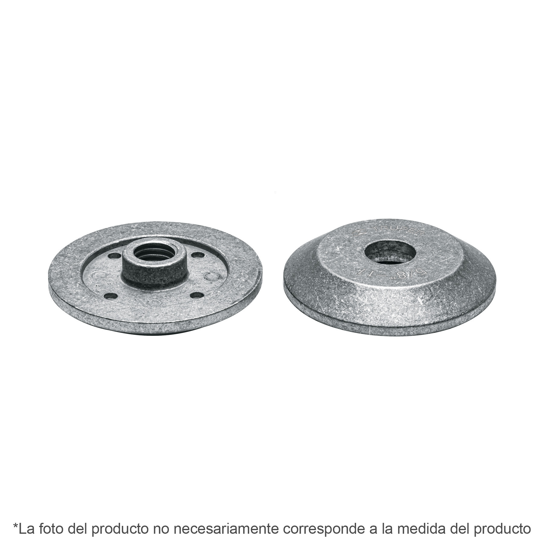 Adaptador para discos abrasivos 4" y 4-1/2", tipo 42, 5/8-11
