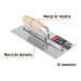 Llana 11" dentado triangular, 10 remaches, mgo madera,Truper