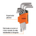 Juego de 7 llaves torx con organizador, Truper