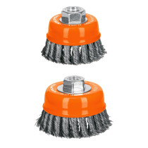 Cardas de copa, alambre trenzado grueso, calibre 0.5 mm