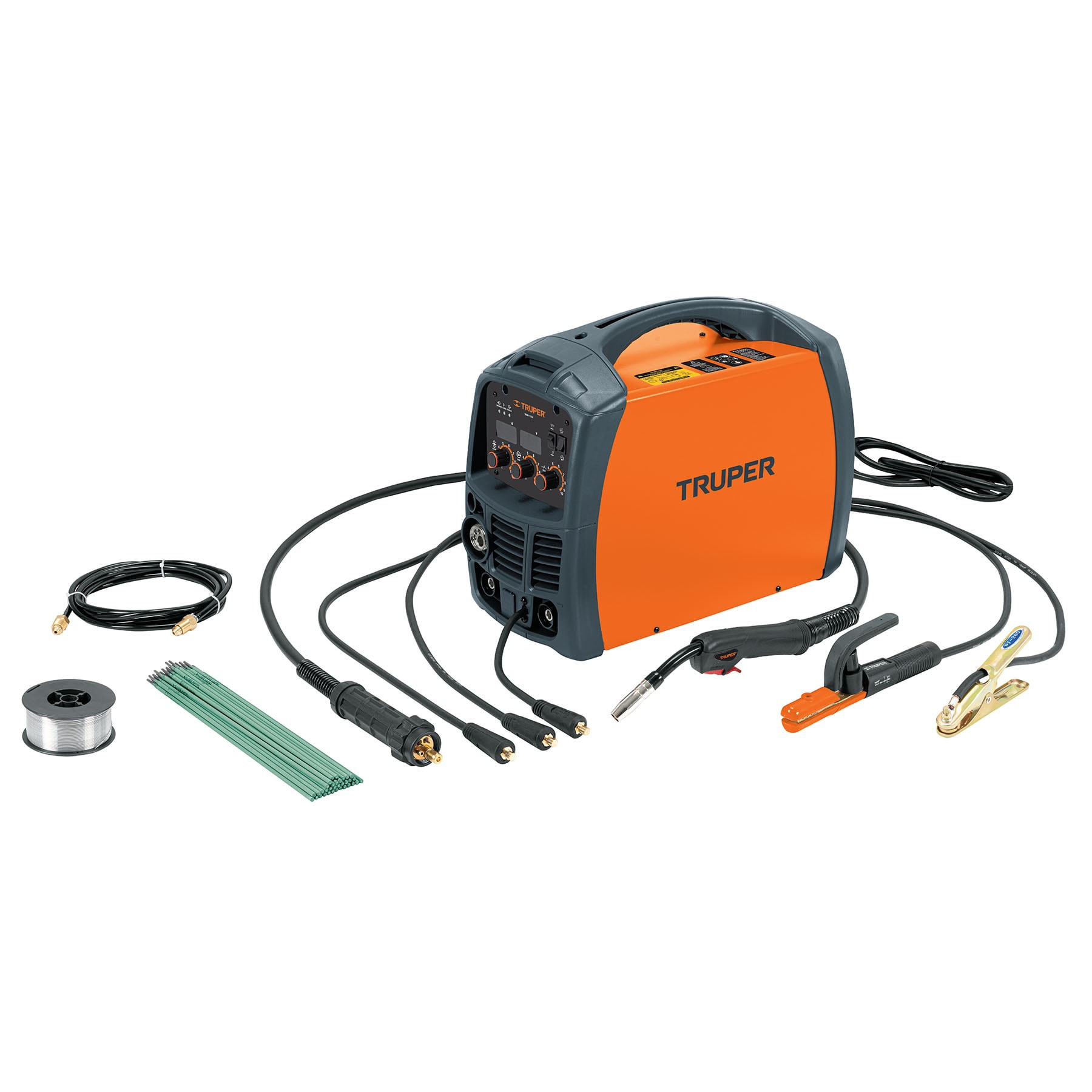 Soldadora para microalambre y electrodo, 130 A, Truper