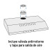 Campana extractora 80 cm, empotrable, negra, Foset