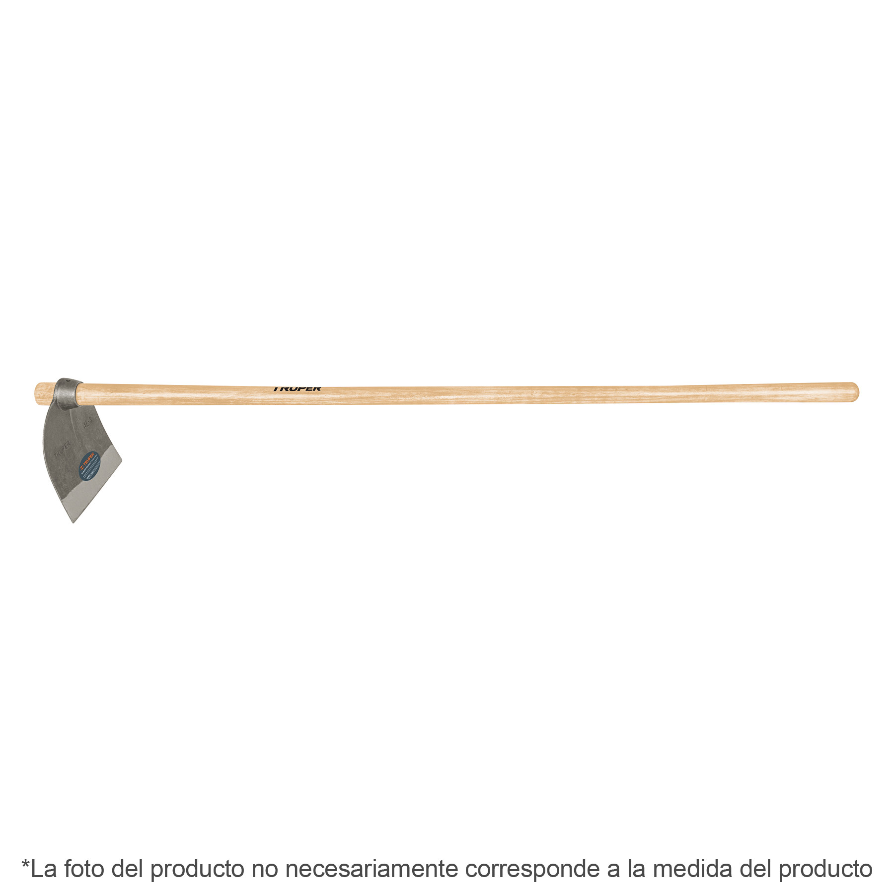 Azadón Lane No.0 de 1.6 lb con mango madera de 54", Truper