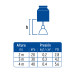 Regadera redonda de ABS 3", 5 funciones, sin brazo, Foset
