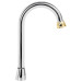 Cuello tipo bar para mezcladora de lavabo, cromo-oro, Aqua