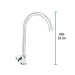 Llave individual para fregadero, cuello curvo, Foset