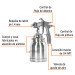 Pistola p/pintar succión HVLP vaso aluminio, 1.4 mm, Truper