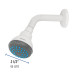 Regadera plástica redonda 2-1/2" gris-blanca, Foset