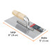Llana 11" dentado triangular, 6 remaches, mgo madera, Truper