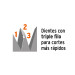 Serrucho Rapid 22", 7 DPP, mango de madera, Truper