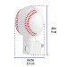 Luz de noche con lámpara E12, pelota de béisbol, Volteck