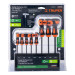 Juego de 8 llaves torx extralargas con mango T, Truper