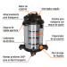 Aspiradora de sólidos y líquidos, 16 gal, acero inox, Truper