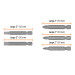 Estuche con 5 puntas de cruz y planas largo 2", Expert
