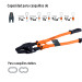 Suajadora 24" para casquillos con cortador de cable, Truper