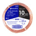 Metro de cable desnudo de cobre calibre 10 AWG, rollo 25 m