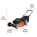 Podadora con motor a gasolina de 6 HP, 22" de corte, Truper