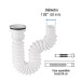 Céspol flexible 1 1/2", contra, polipropileno para fregadero
