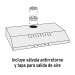 Campana extractora 80cm, empotrable, acero inoxidable, Foset