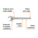 Llave ajustable (perico) 15" profesional cromada, Expert
