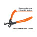 Pinza punta a 90° 6-3/4" para cerrar anillos, mango de PVC